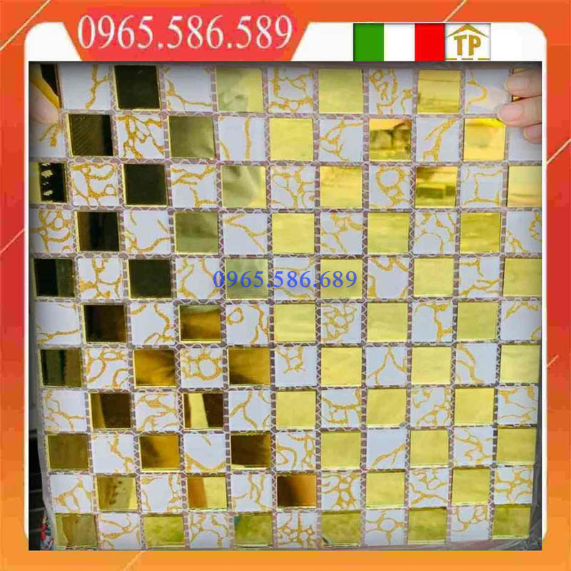 Gạch Mosaic kính vàng VINK16