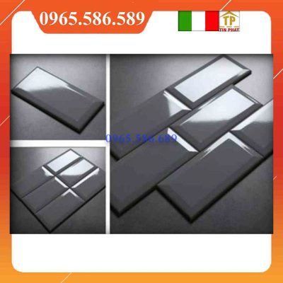 Gạch thanh mosaic vát cạnh xám VINT01 - Ảnh 3