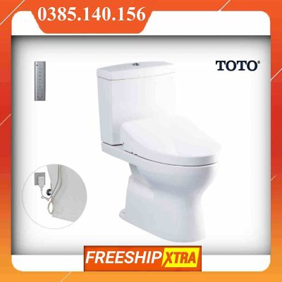 Bồn cầu Toto CS320PDRW11 W điện tử 2 khối