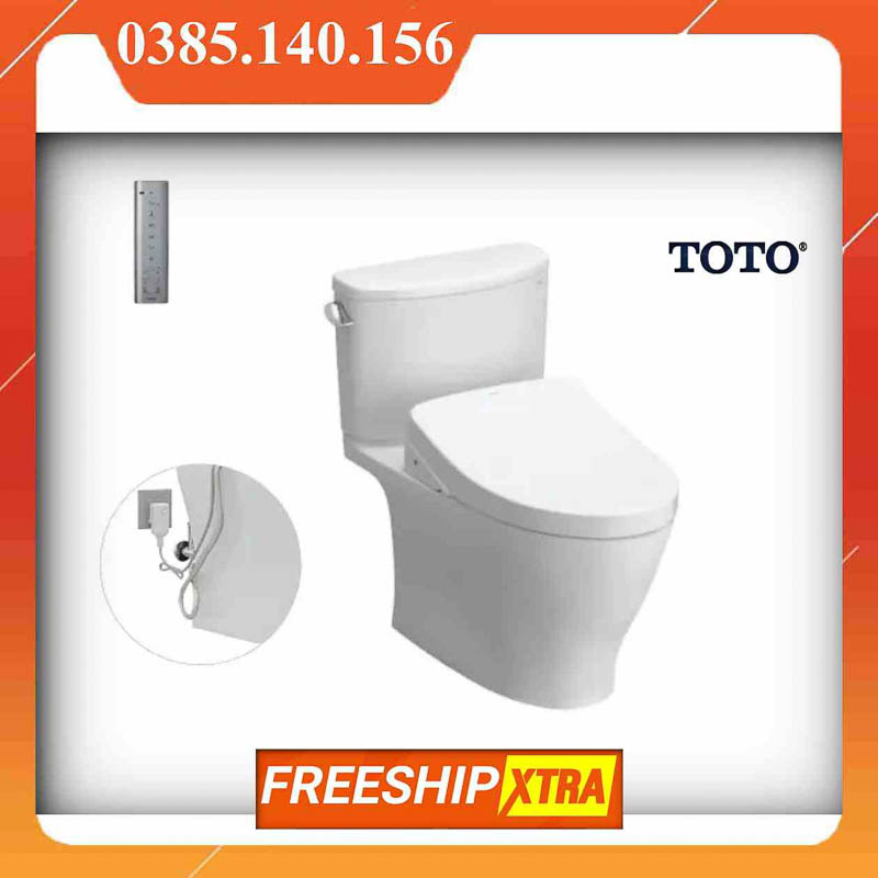 Bồn cầu Toto CS767RW11 XW 2 khối điện tử
