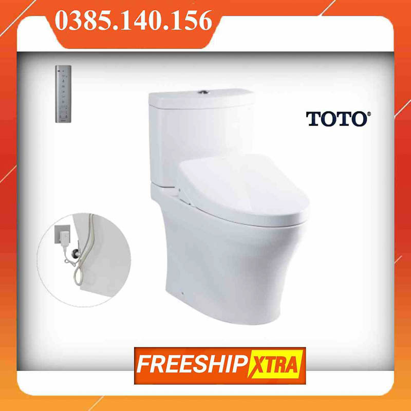 Bồn cầu Toto CS769DRW11 XW 2 khối điện tử