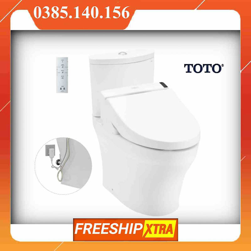 Bồn cầu 2 khối điện tử Toto CS838DW6 XW