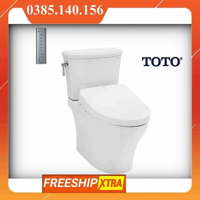 Bồn cầu Toto CS986CGW12 XW 2 khối điện tử