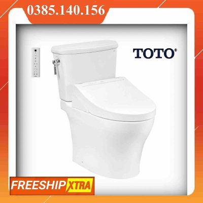 Bồn cầu Toto CS986CGW15 XW 2 khối điện tử