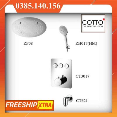 Sen âm tường COTTO CT3017-ZF08-ZH017-CT621 Switch Nóng lạnh