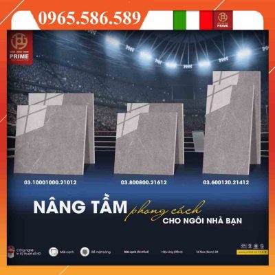 Alternative view of Gạch 1 mét vuông Prime 21012 đá mờ xám