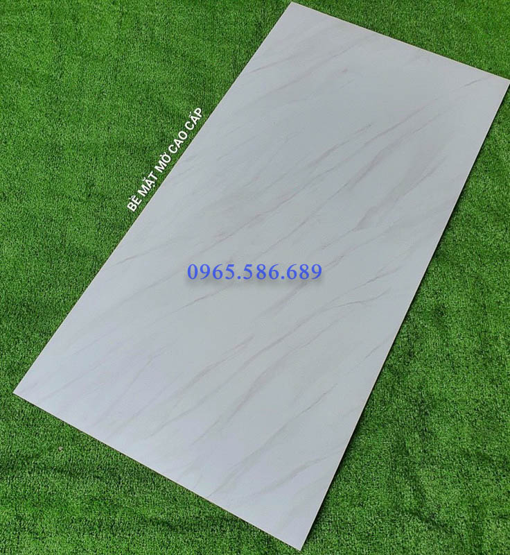 Gạch 60x120 trắng xám Calacata bề mặt mờ - Ảnh 7