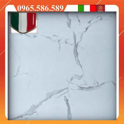 Gạch 80x80 màu trắng xám calacata M8006