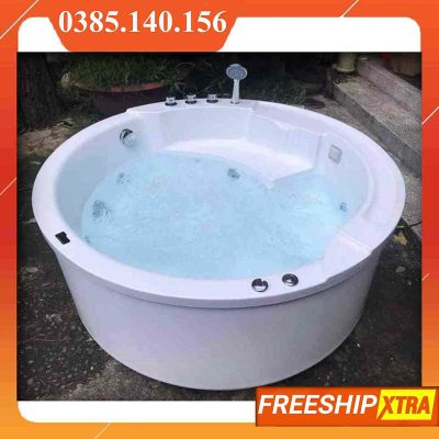 Alternative view of Bồn tắm tròn chân yếm massage có đèn