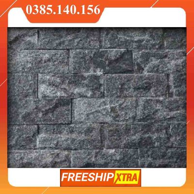 Đá bóc lồi đen ánh kim 5x20 -10x20 cm