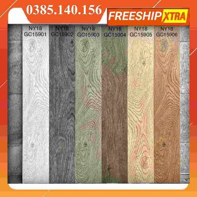 Alternative view of Gạch 15x90 Eurotile Viglacera vân gỗ NY18 GC-15906