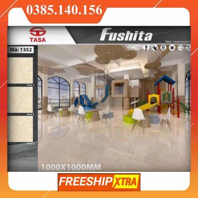Gạch 1mx1m Fushita 1352 màu vàng kem