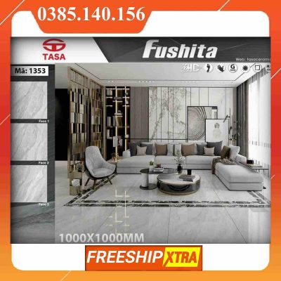 Gạch 1mx1m Fushita 1353 bóng màu xám
