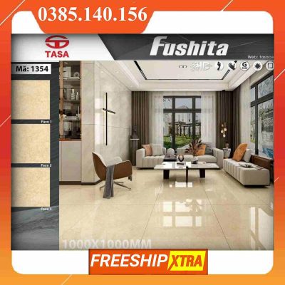 Gạch 1mx1m Fushita 1354 màu vàng kem