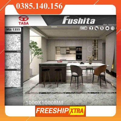Gạch 1mx1m Fushita 1355 vân vàng