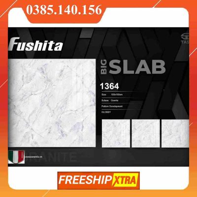 Gạch 1mx1m Fushita 1364 màu xám vân mây