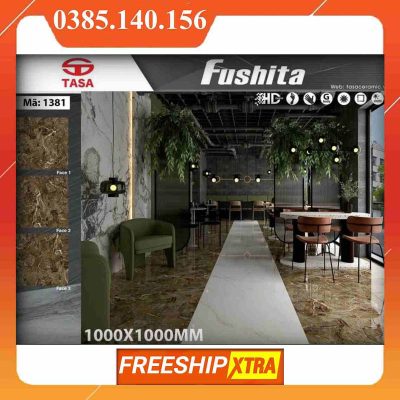 Gạch 1mx1m Fushita 1381 Tasa màu nâu