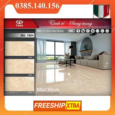 Gạch 60x120 Fushita-1804 Tasa màu vàng