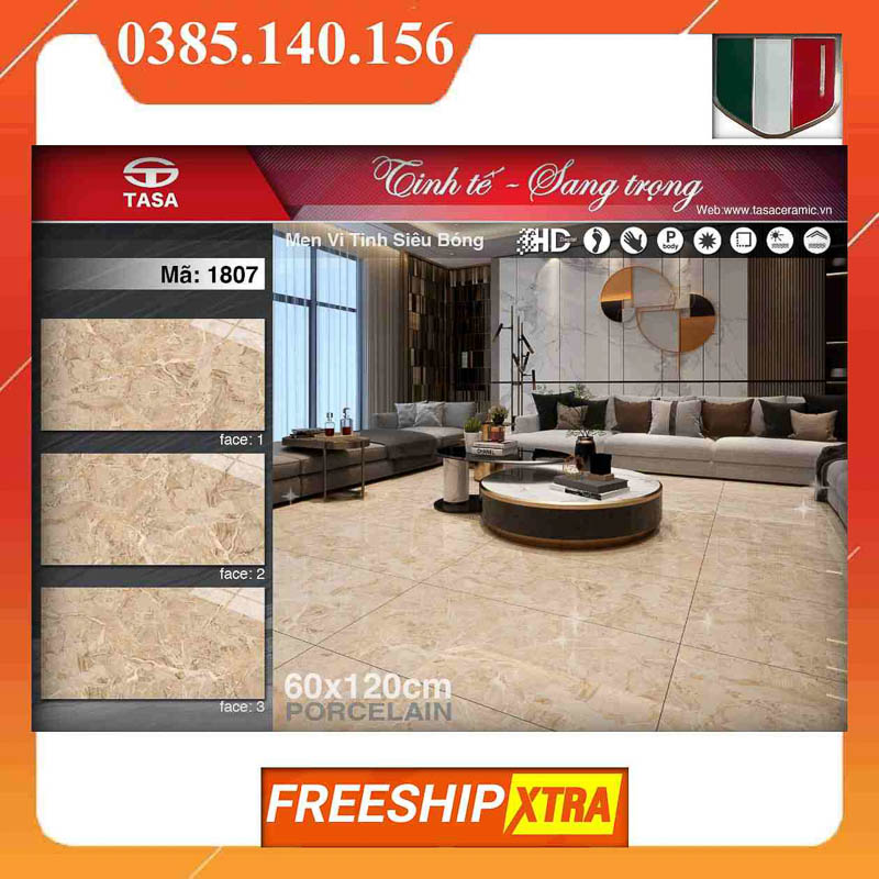 Gạch 60x120 Fushita-1807 màu vàng