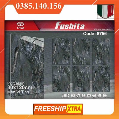 Gạch 80x120 Fushita 8756 vân đá Marbal