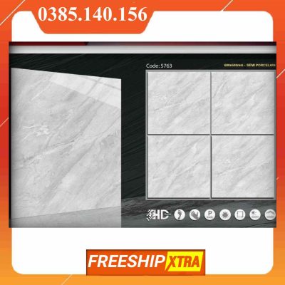 Gạch 60x60 Tasa-Fushita 5763 màu xám vân đá
