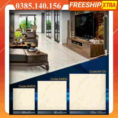 Gạch 1mx1m Greata 94105 màu vàng kem