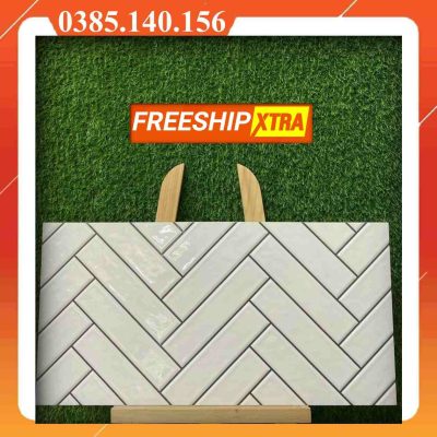 Gạch ốp 30x60 trang trí mosaic chữ nhật trắng VINTT30616