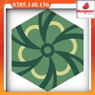 Alternative view of Gạch lục giác Đồng Tâm GB0632Q-GB0522Q màu xanh