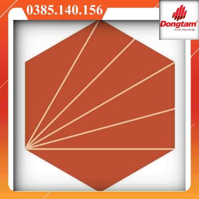 Gạch lục giác Đồng Tâm GB0631Q màu cam