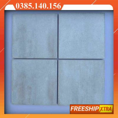 Gạch mosaic gốm 123x123 mm vuông VIN123G01 màu xám nhạt
