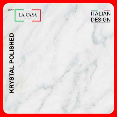 Alternative view of Gạch Italy 100x100 LACASA-LT10015 trắng vân xám khói bóng