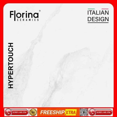 Gạch Italy 120x120 FLORINA FL12M37 màu trắng vân xám khói mịn