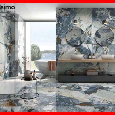 Alternative view of Gạch Italy 120x120 GRETA-BLUE vân đá tự nhiên bóng mịn