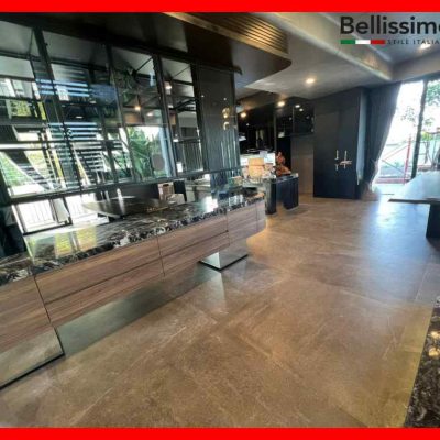 Alternative view of Gạch Italy 120x120 MONOCIBEC EVO QUANTUM xám nâu bê tông mờ mịn