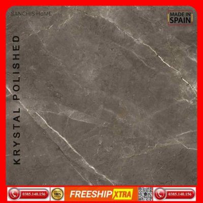 Gạch Italy 120x120 SANCHIS HOME PULPIS LUX đá nâu tia chớp xám