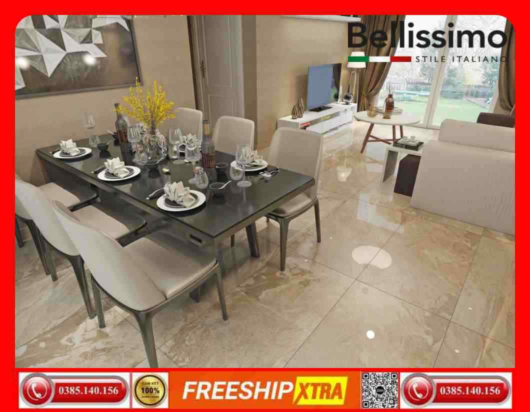 Gạch Italy 60x120 BELLISSIMO C121J85P vân mây màu nâu