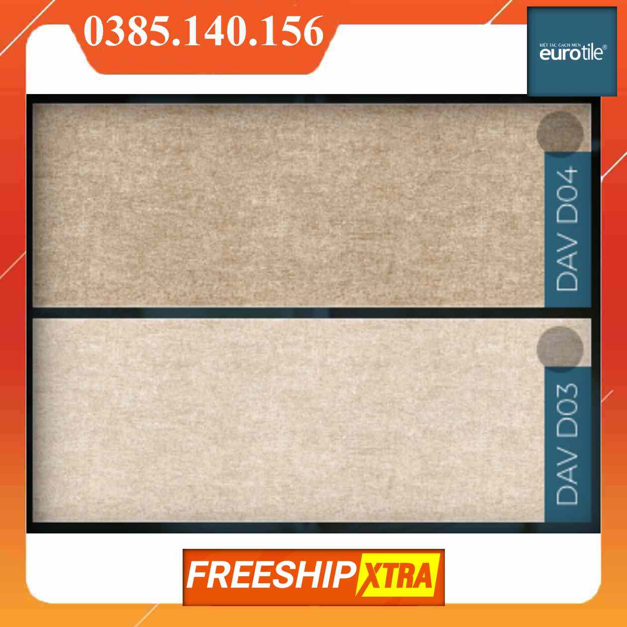Gạch 30x90 Eurotile Đan Vi DAV-D03 màu kem nâu - Ảnh 2