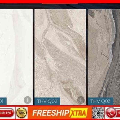Gạch 60x120 Eurotile Thạch Vũ THV-Q01 vân mây xám nhạt