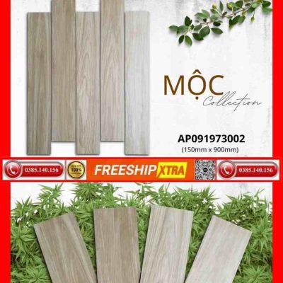 Gạch 15x90 Eurotile Mộc Châu MOC-M06 vân gỗ