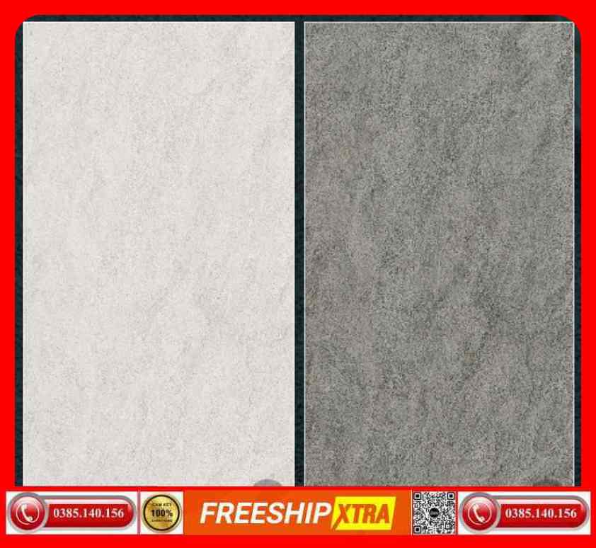 Gạch 30x60 Eurotile Thạch Khuê THK-G01 màu xám mờ mịn - Ảnh 2