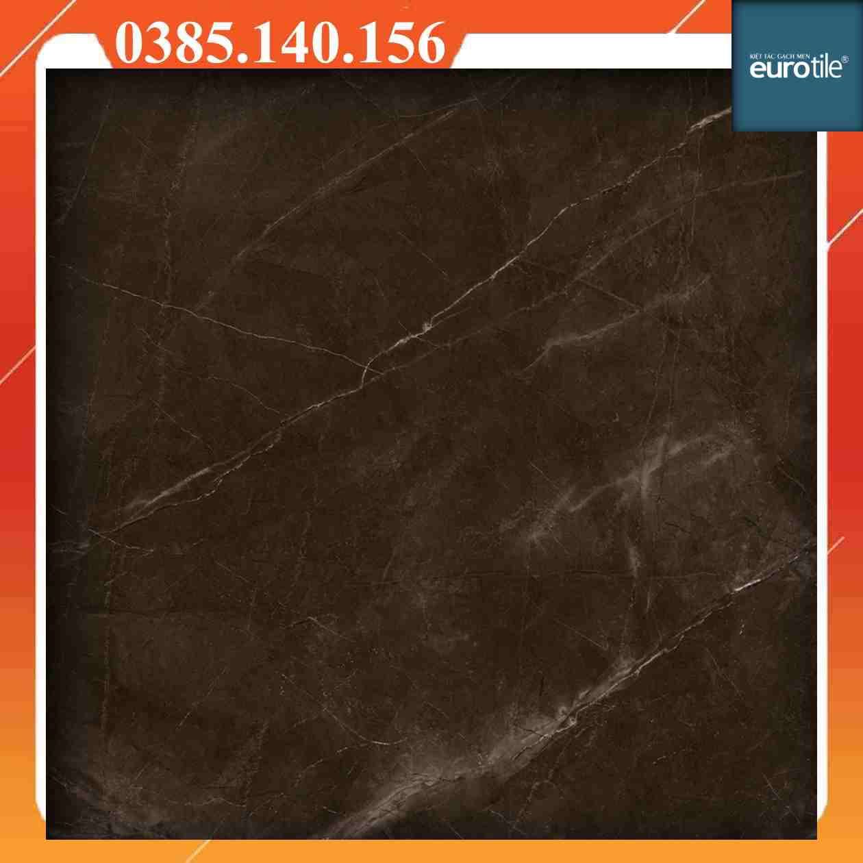 Gạch 80x80 Eurotile Tràng An TRA-E04 vân đá nâu đậm - Ảnh 2