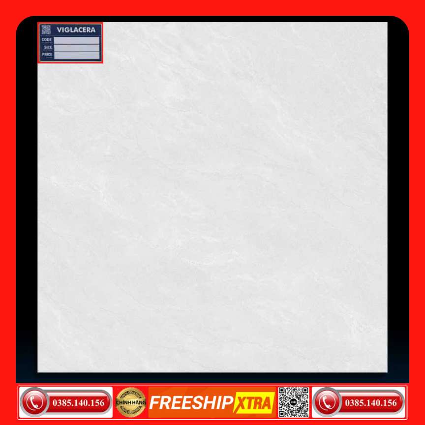 Gạch 50x50 Viglacera HM505 vân mây xám nhạt