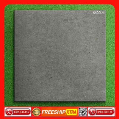 Gạch 60x60 Eurotile Feliz BS6603 đá mờ xám bê tông