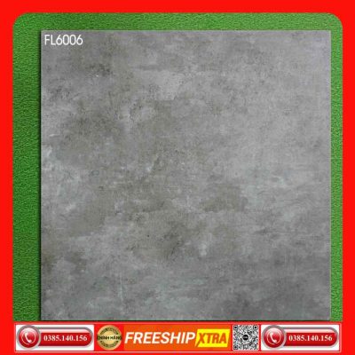 Gạch 60x60 Eurotile Feliz FL6006 xám xi măng mờ xám xi măng