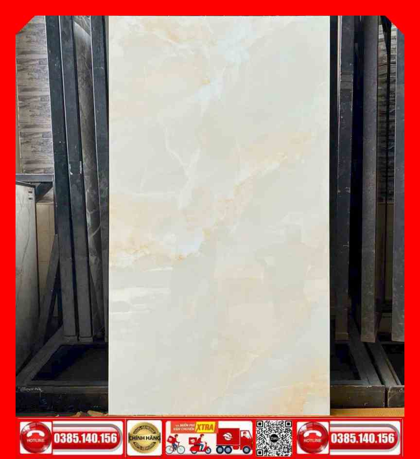 Gạch 80x160 Ấn Độ MTH 8103 màu vàng kem