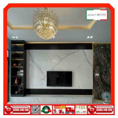Đá nung Gamilla 120x240 ốp vách ti-vi - Ảnh 6